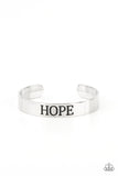 Hope Makes The World Go Round - Silver Inspirational Bracelet