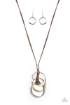 Harmonious Hardware - Brown Necklace