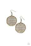 Sunrise Stunner - Brass Earrings