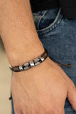 Urban Cattle Drive - Men's Brown Bracelet