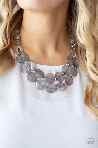 Beach Day Demure - Silver Necklace