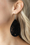 Sunny Incantations - Blahck Wooden Earrings