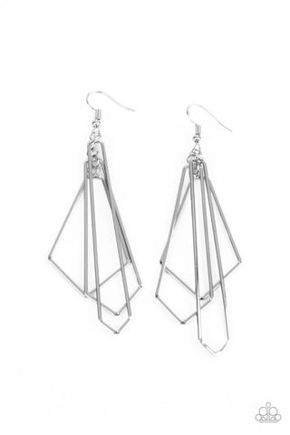 Shape Shifting Shimmer - Silver Earrings