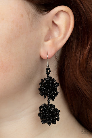 Celestial Collision - Black Earrings