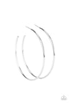 Mega Metro - Silver Hoop Earrings