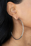 Mega Metro - Silver Hoop Earrings