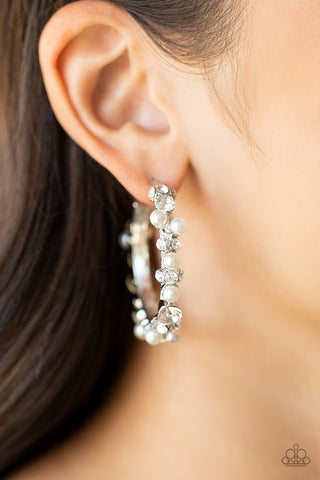 Let There Be SOCIALITE - White Earrings