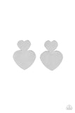 Heart-Racing Refinement - Silver Earrings