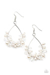 Marina Banquet - White Earrings