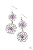 Posh Posy - Purple Earrings