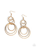 Disorienting Demure - Gold Earrings