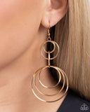 Disorienting Demure - Gold Earrings