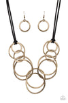 Spiraling Out of COUTURE - Brass Necklace