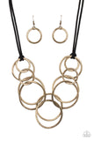 Spiraling Out of COUTURE - Brass Necklace