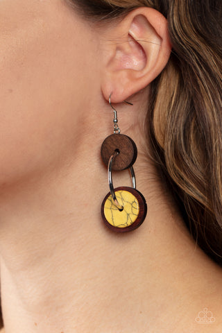 Artisanal Aesthetic Yellow Earrings