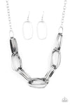 Fiercely Flexing - Silver Necklace