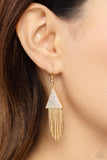 Pyramid SHEEN - Gold Earrings