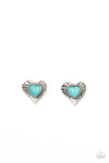 Rustic Romance - Blue Earrings