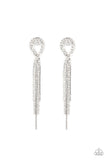 Luxury Lasso - White Earrings