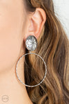 Rural Renewal - Silver clip-on Earrings