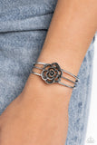 Rosy Repose - Silver Bracelet