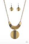 Metallic Enchantress - Brass Necklace