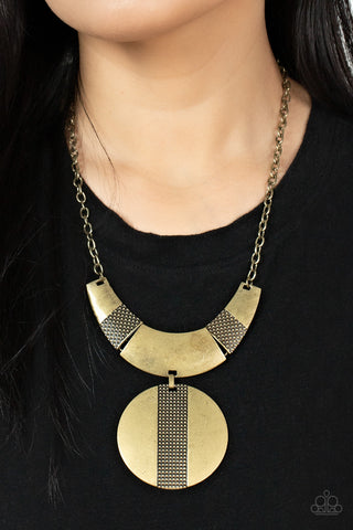 Metallic Enchantress - Brass Necklace