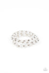 Eiffel Tower Tryst - White Bracelet