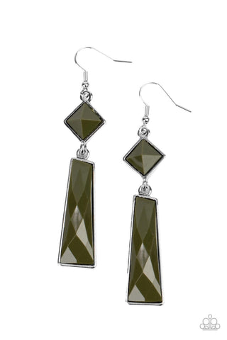 Hollywood Harmony - Green Earrings