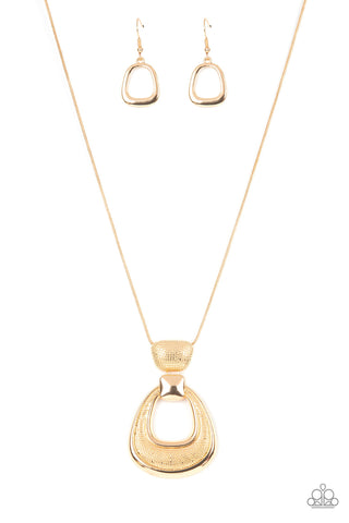 Park Avenue Attitude - Gold Necklace