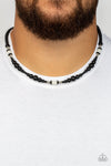 Stone Synchrony - White Mens Necklace