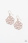 Darling Dahlia Gold Earrings