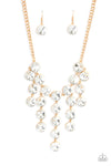 Spotlight Stunner - Gold Necklace