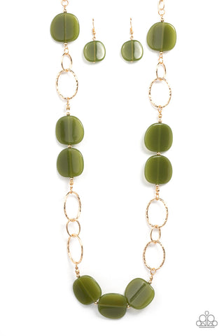 Posh Promenade - Green Necklace