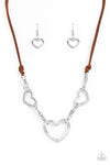 Fashionable Flirt - Brown Necklace