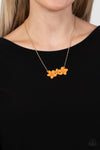 Petunia Picnic - Orange Necklace