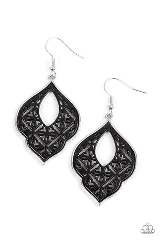 Thessaly Terrace - Black Earrings