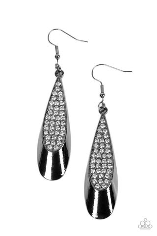 Prismatically Persuasive - Black Earrings