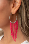 Saguaro Breeze - Pink Seed bead Earrings