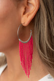 Saguaro Breeze - Pink Seed bead Earrings