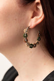 Growth Spurt - Green Hoop Earrings