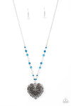 Doting Devotion - Blue Necklace