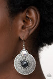 Terra Throwdown - Black Earrings