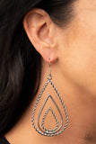 Tastefully Twisty - Silver Earrings