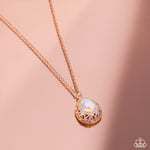 Gracefully Glamorous - Rose Gold Necklace