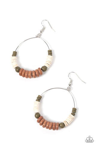 Earthy Esteem - Brown Earrings