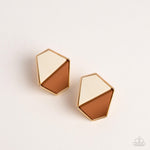 Generically Geometric - Brown Earrings