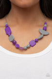 Tranquil Trendsetter - Purple Necklace