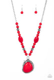 Southwest Paradise - Red necklace