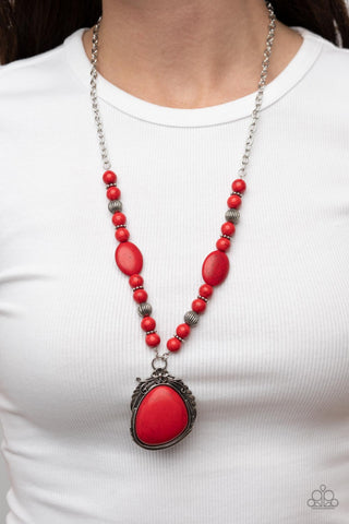 Southwest Paradise - Red necklace